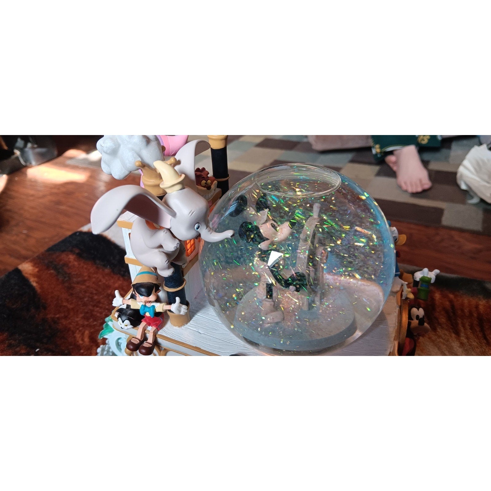 Disney Mickey's 75th Anniversary Steamboat -Mickey Mouse March Musical Snowglobe