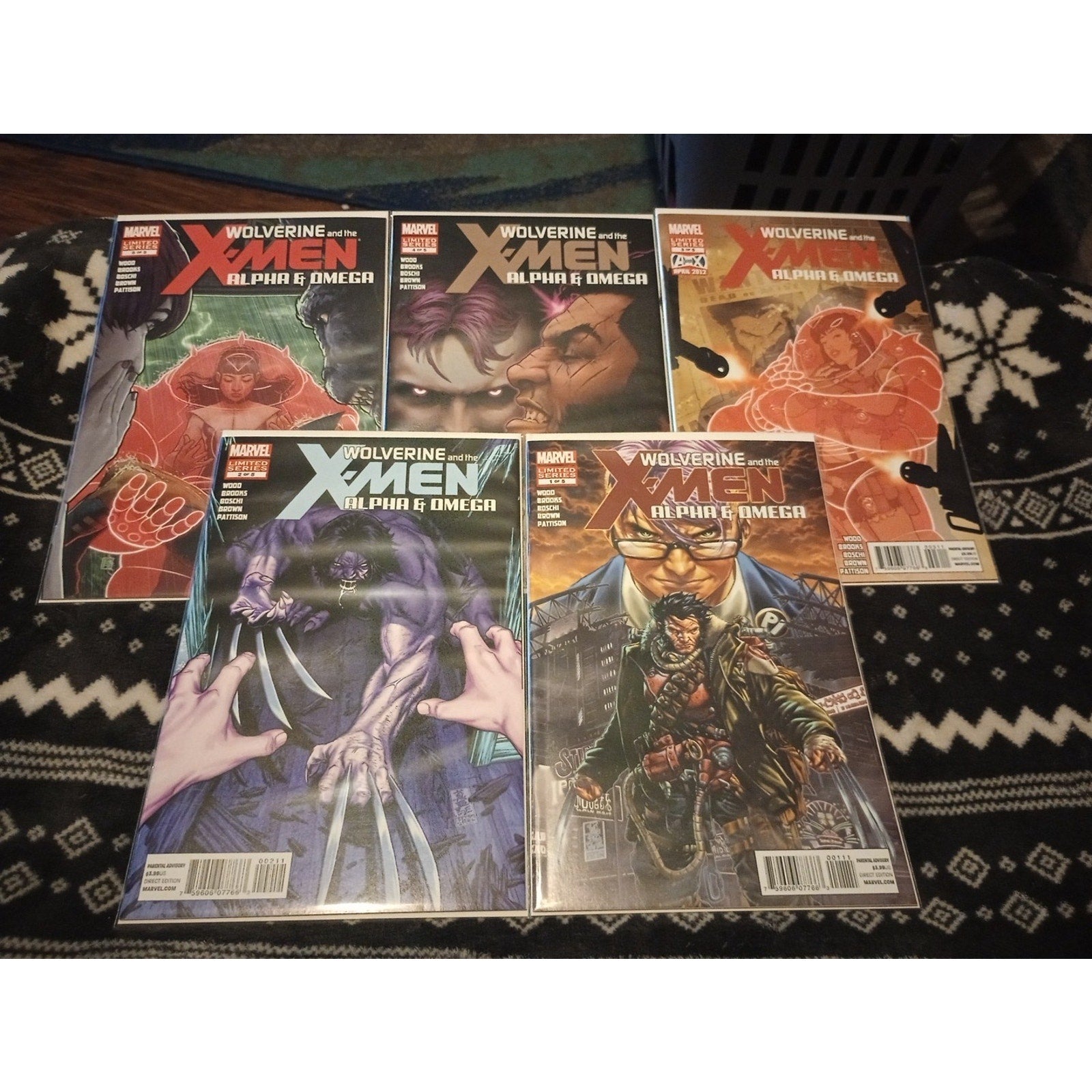 Wolverine And The X-men Alpha & Omega #1-5 Complete Series Marvel Comics NM