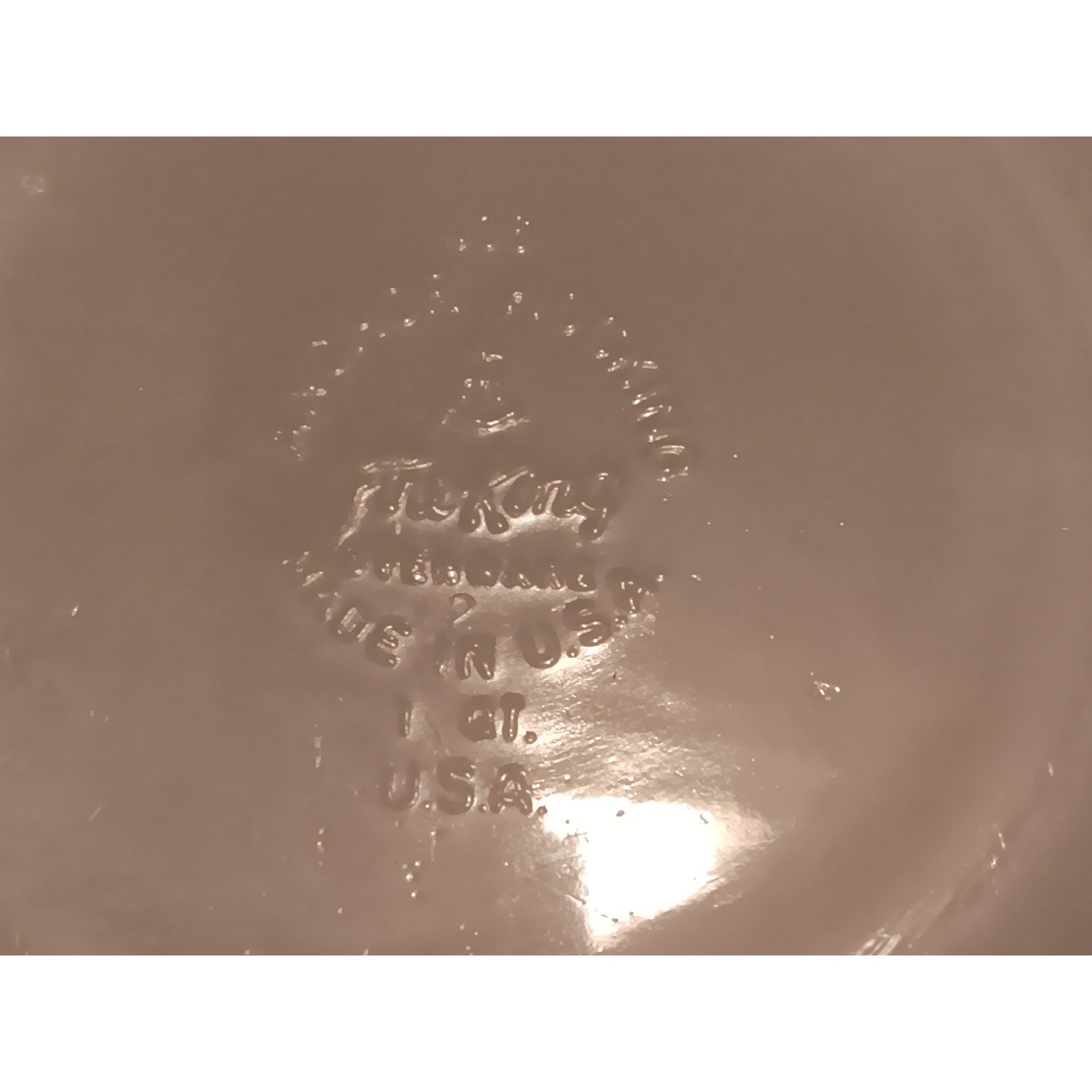 Anchor Hocking Fire King 1 Qt. Casserole Dish Candle Glow Design 436 USA