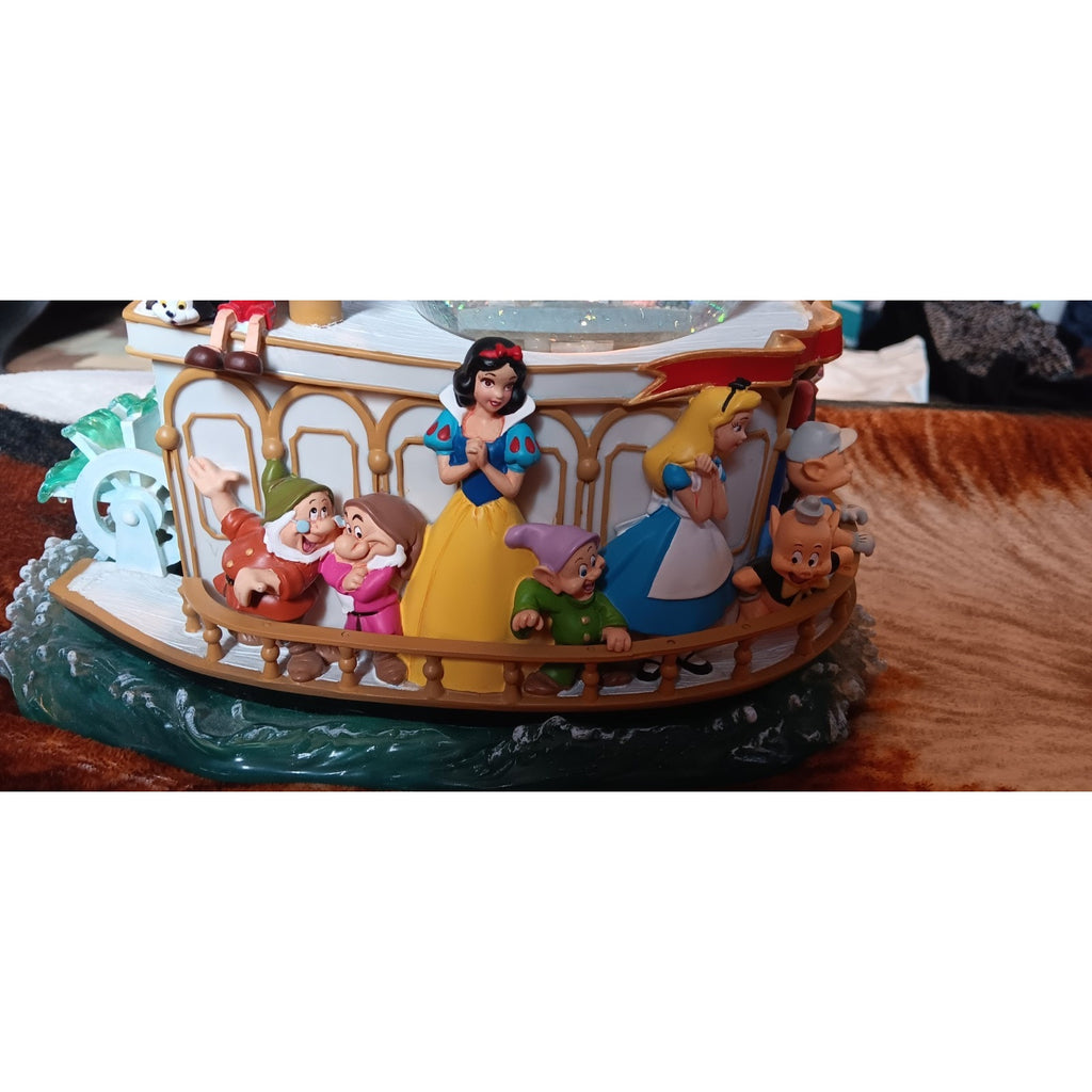 Disney Mickey's 75th Anniversary Steamboat -Mickey Mouse March Musical Snowglobe