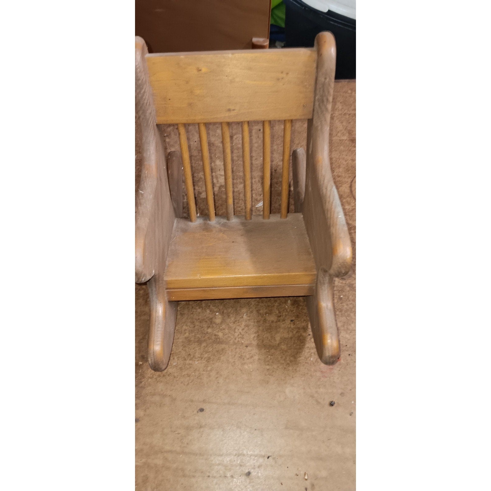 Vintage Wooden Doll Rocking Chair
