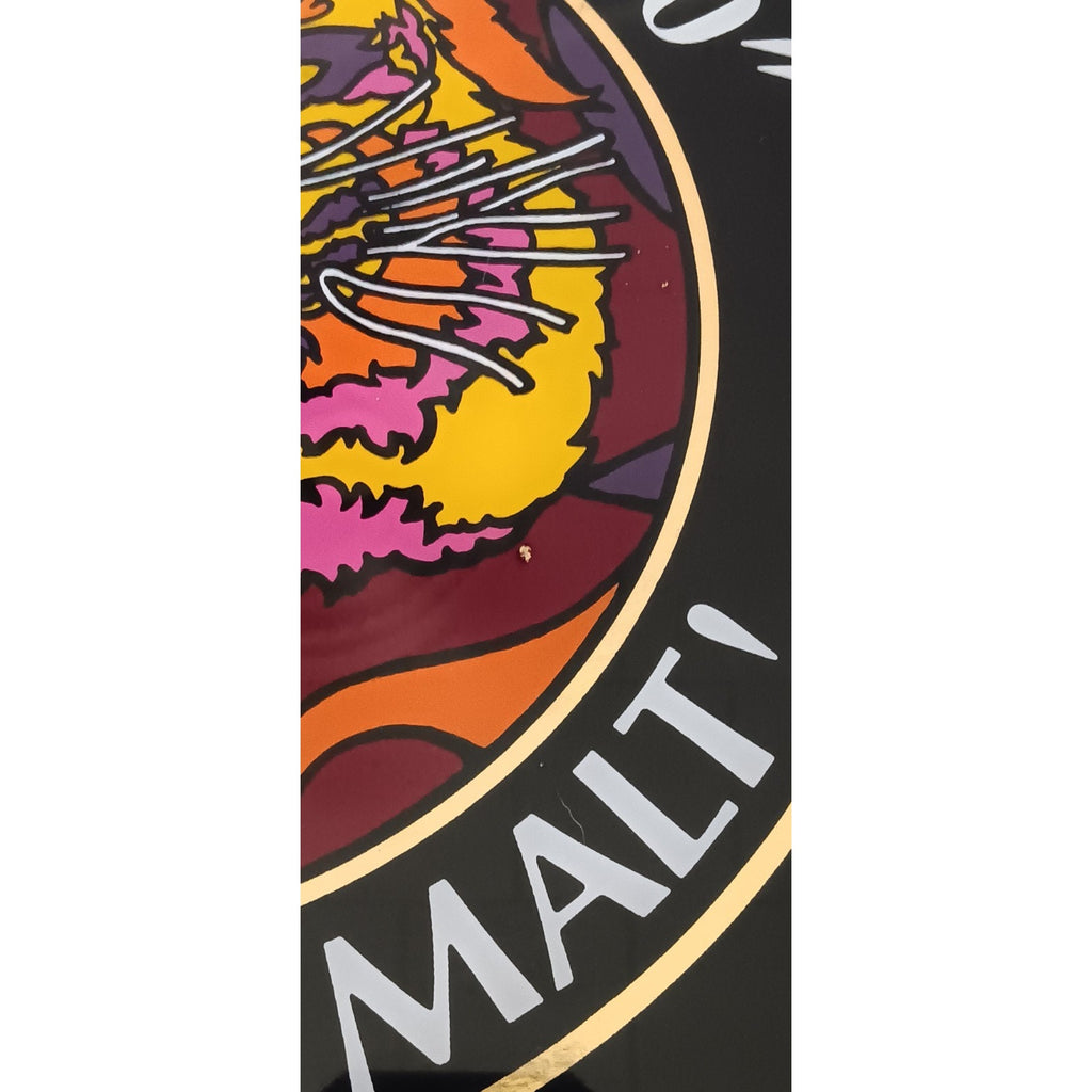 Vintage Olde English 800 Malt Liquor Sign Glass Blitz Weinhard Co. 15" x 15"