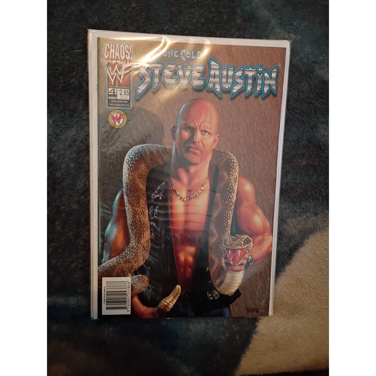 Chaos Comics WWF Stone Cold Steve Austin #2 And #4 Comic Books Lot Of 2 VF/NM