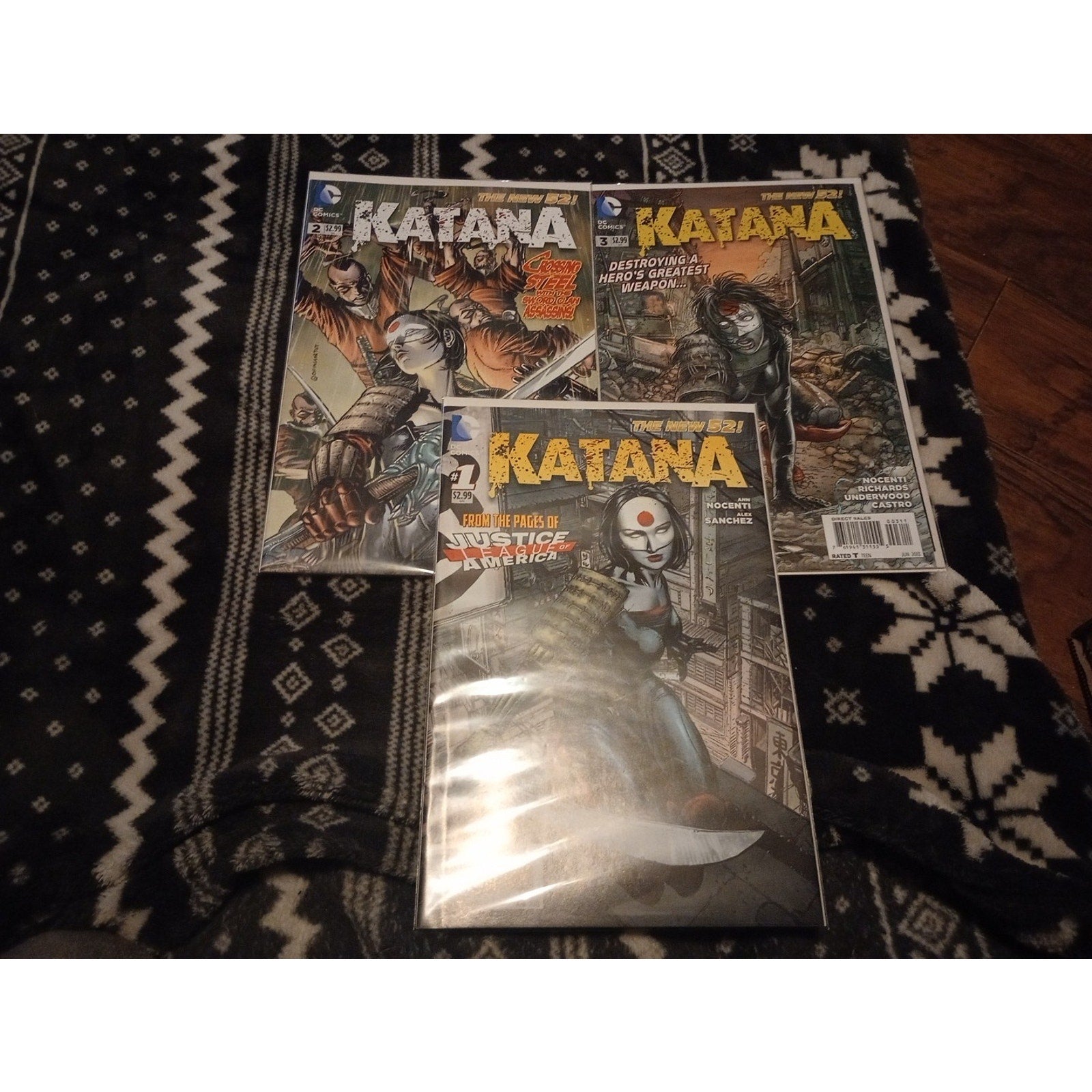 DC Comics The New 52 Katana #1-3 Justice League Of America. NM Lot Of 3