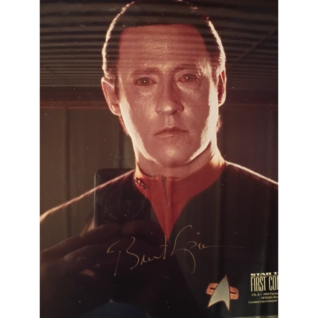 Star Trek First Contact Autographed Brent Spiner As Lt Com Data 8 X 10 Picture
