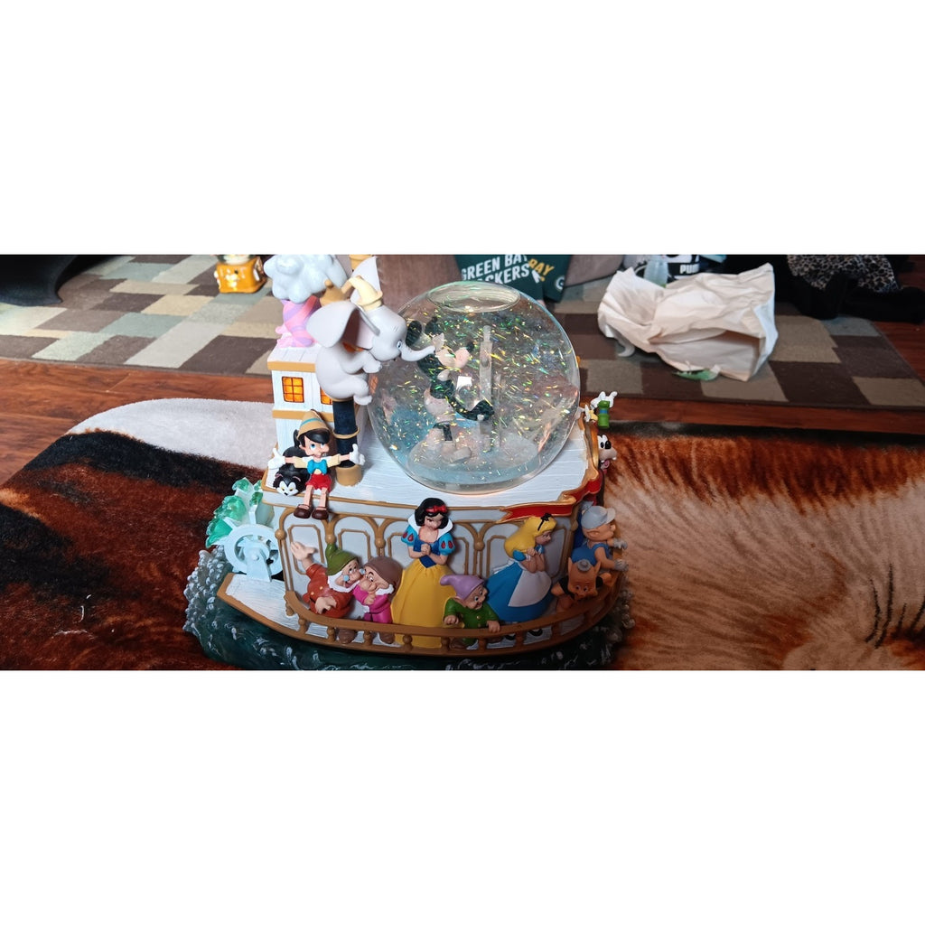 Disney Mickey's 75th Anniversary Steamboat -Mickey Mouse March Musical Snowglobe