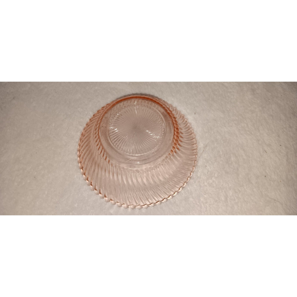 VTG Pink Depression Glass-Federal Glass Co. Diana Pattern-5" Salad/Serving Bowl