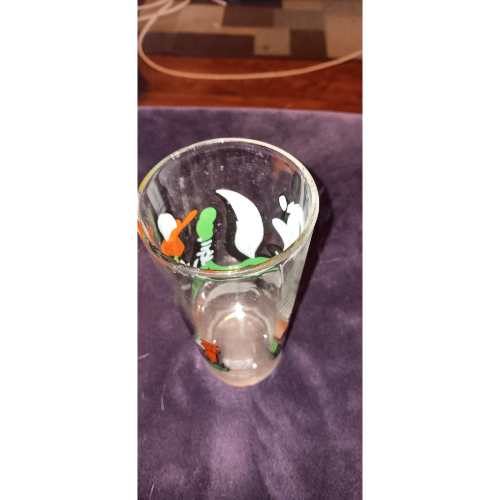 Pepsi Collector Glass 1976 Warner Bros Pepe Le Pew Daffy Duck Drinking Water