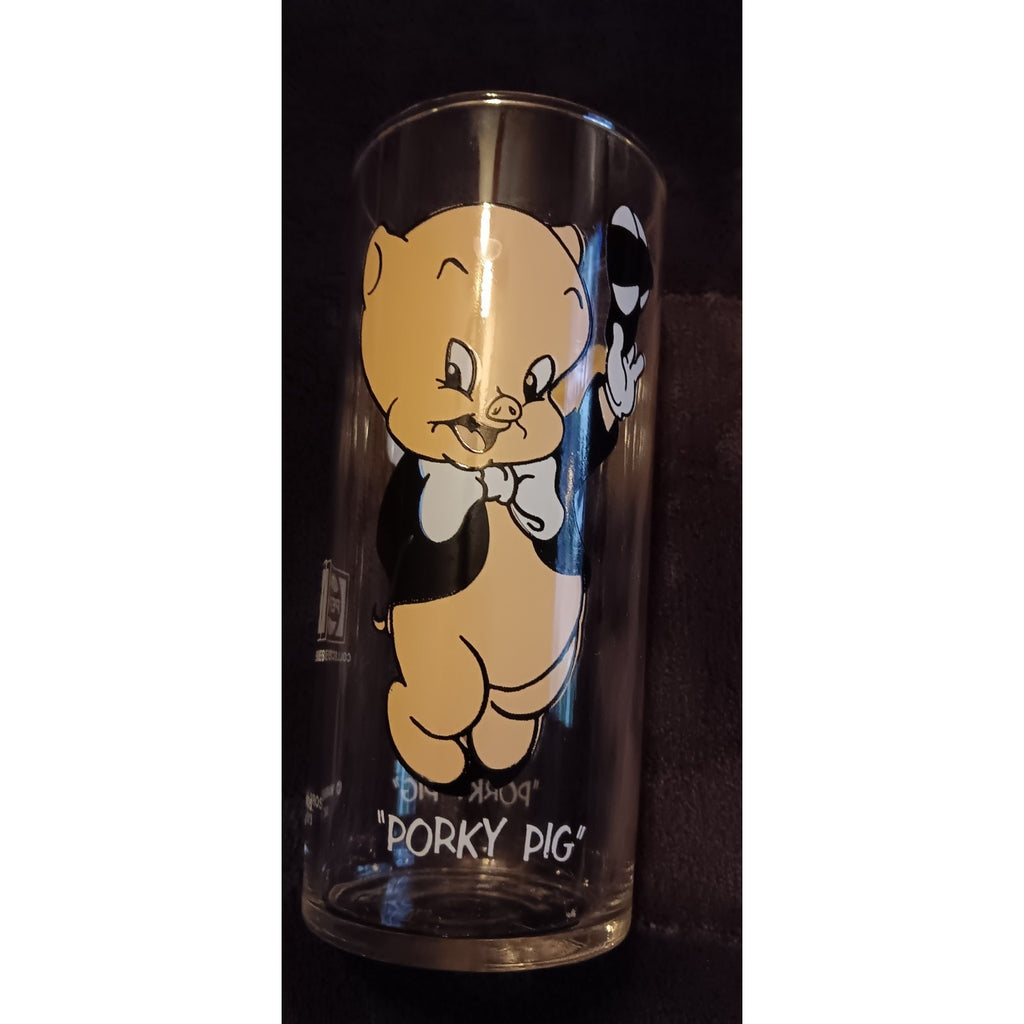 Vintage 1973 Pepsi Porky Pig Looney Tunes Federal Thin Glass Very Nice