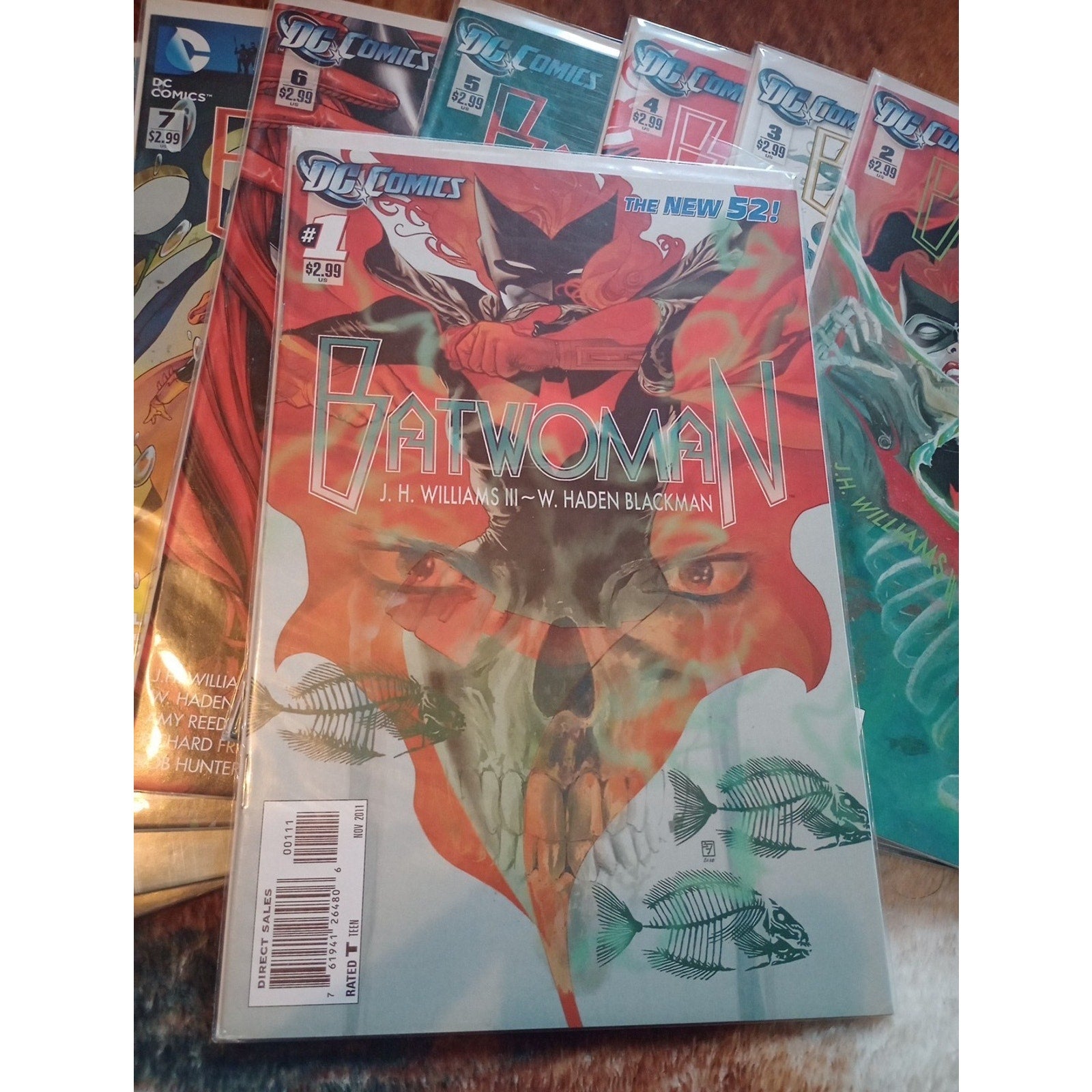 BATWOMAN #1-9 The New 52 DC Comics 2011 NM  VF To NM Full Run Lot Of 9