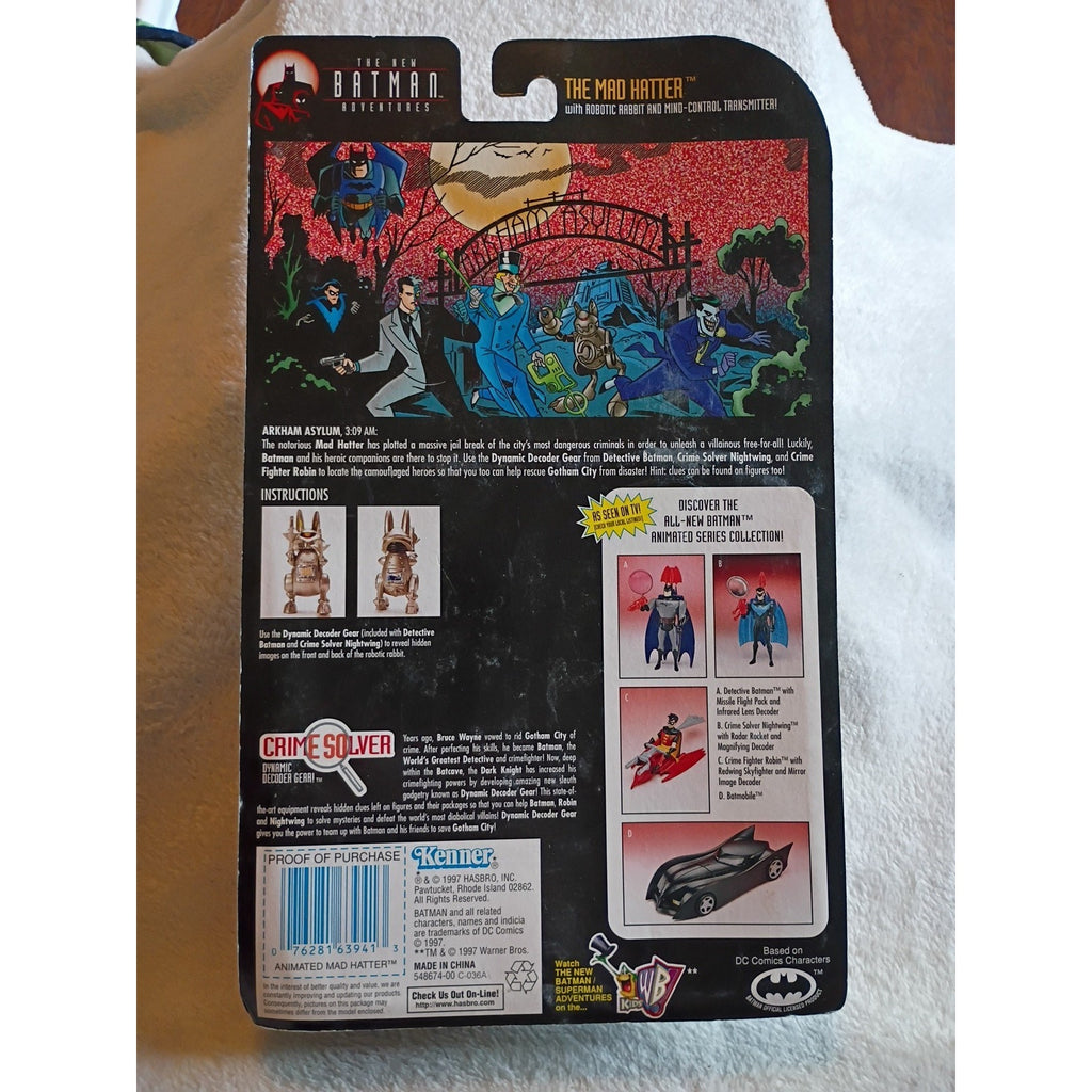 Kenner Mad Hatter New Batman Adventures Animated Series Action Figure DC Sealed