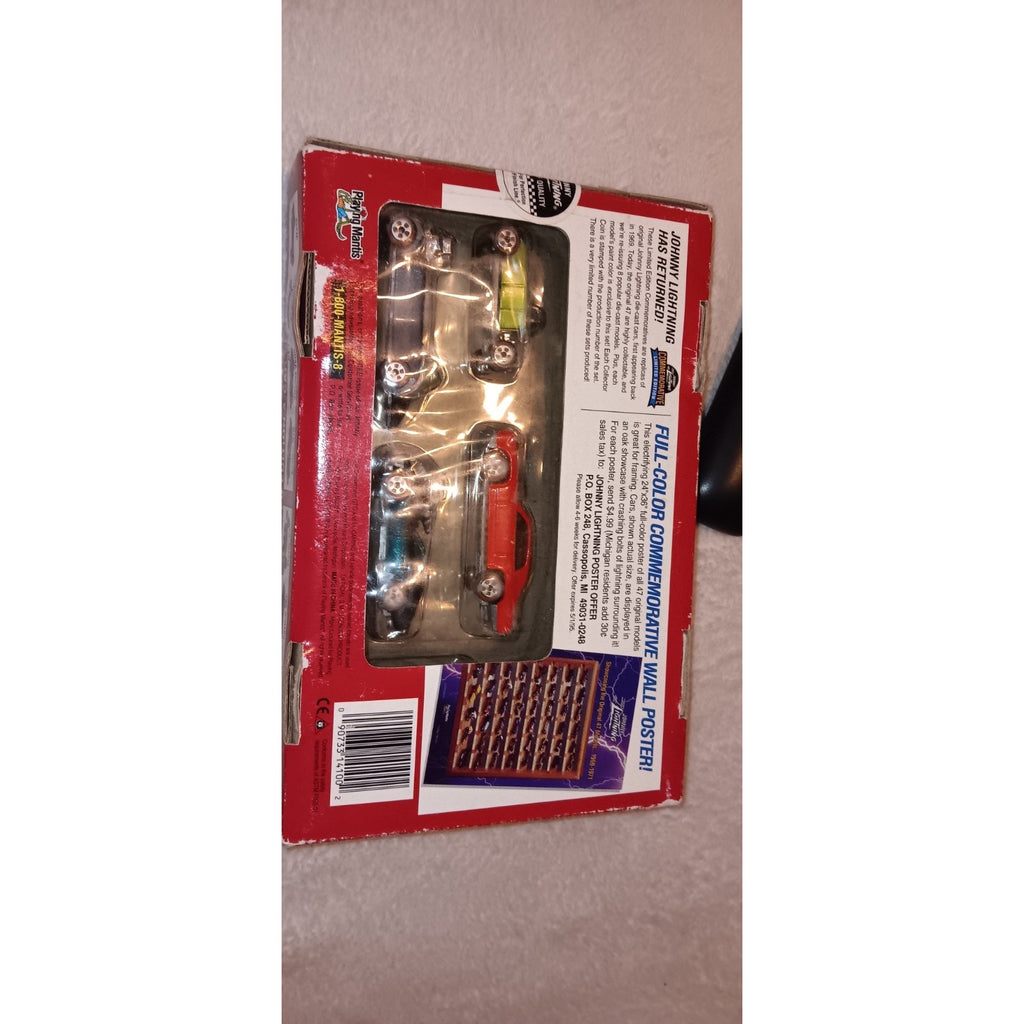 Johnny Lightning Commemorative Limited Edition 4 Car Set Chrome Set B 1994 NIB