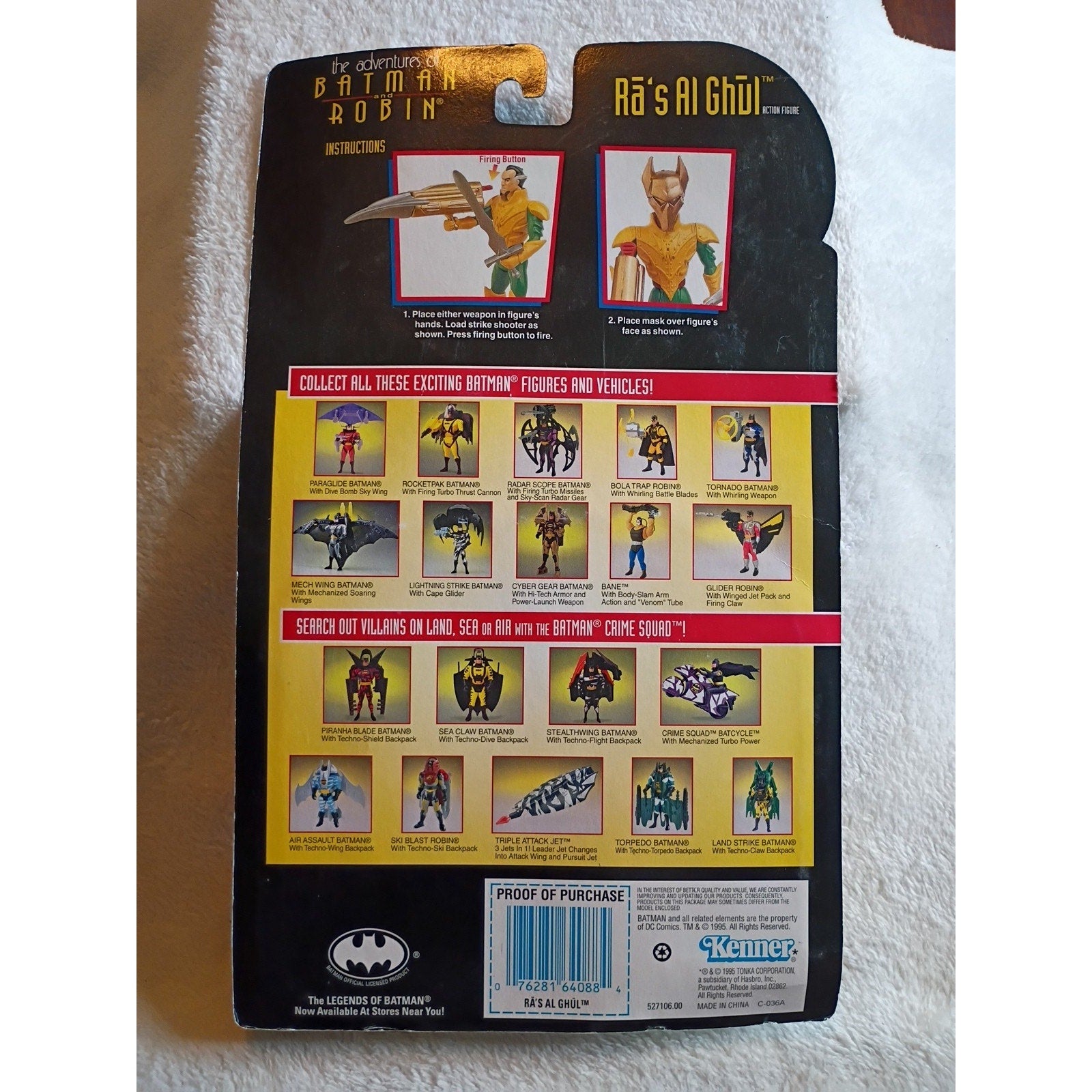Adventures Of Batman And Robin Ra's Al Ghul Figure Kenner 1995 Sealed Nib