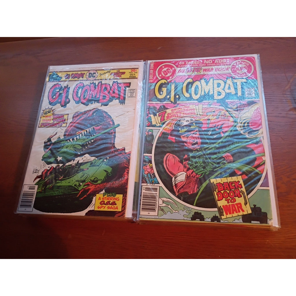 G.I. Combat Lot Of 15 #195-282 Haunted Tank 1976 DC Comics Low To Mid Grade