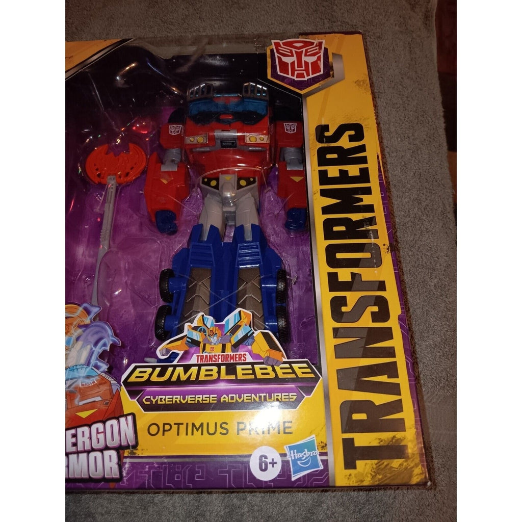 Transformers Cyberverse Ultimate Optimus Prime Bumblebee Energon Armor 9" Figure