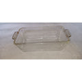 Vintage PYREX bread, meatloaf pan, #212, 9 x 5. clear glass
