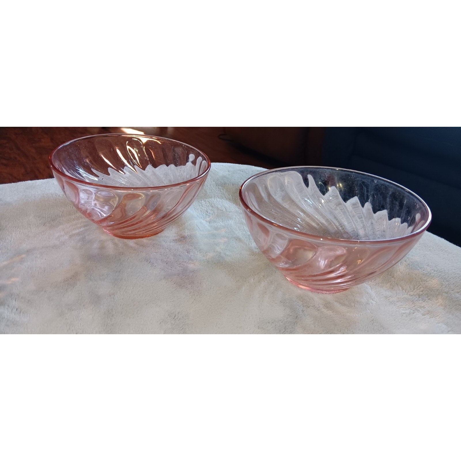 Vintage Arcoroc Rosaline Rosa Pink Serving Cereal Or Salad Bowls Set Of 4