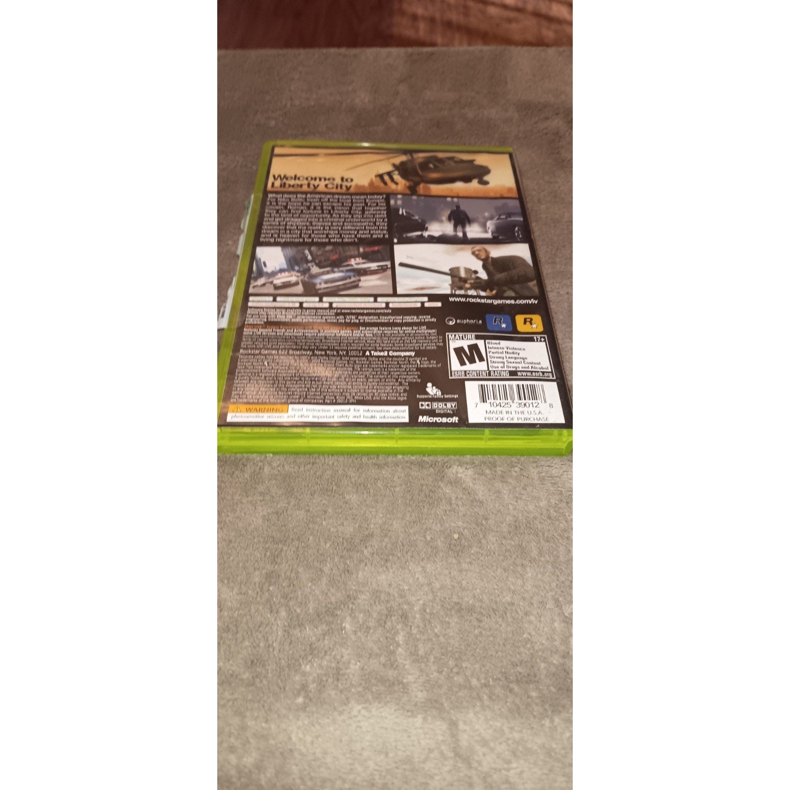 Grand Theft Auto IV Microsoft Xbox 360 Complete With Guide Book And Map