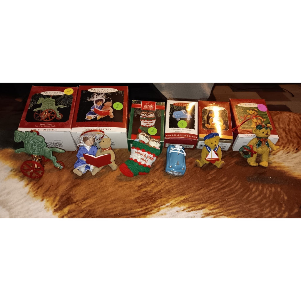 Hallmark Keepsake Lot Of 6 Christmas Ornaments ( All in Original Boxes ) Nice