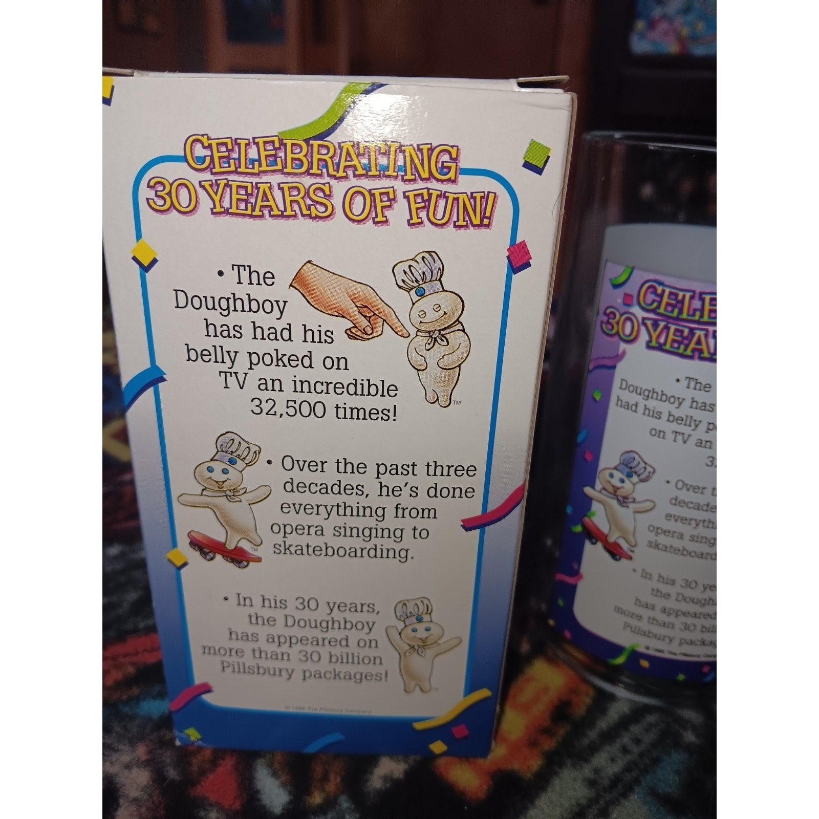 PILLSBURY Doughboy 1995 Collector Plastic TUMBLER 30th Anniversary/Birthday NIB