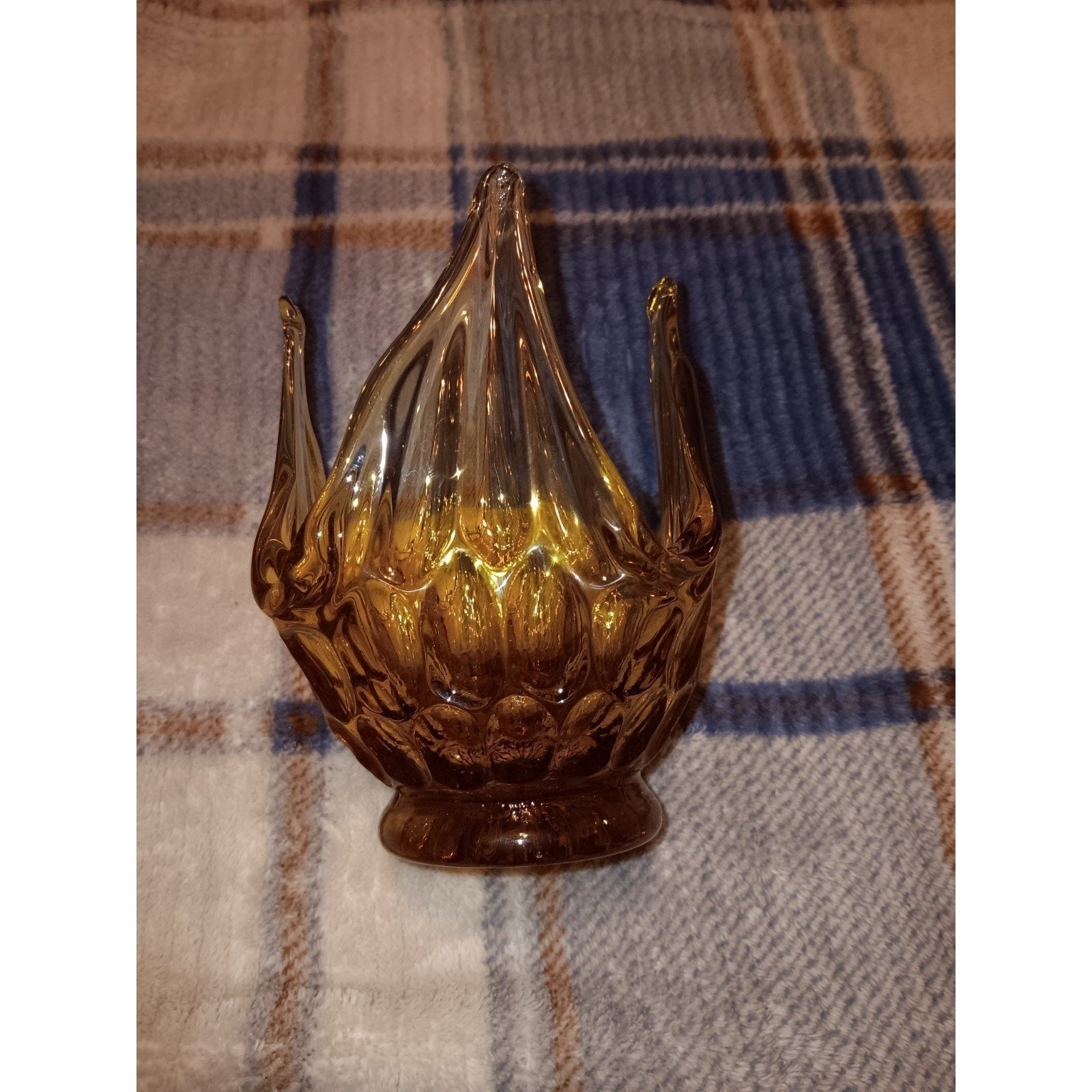 Murano Style Honeycomb Bon Bon Dish
