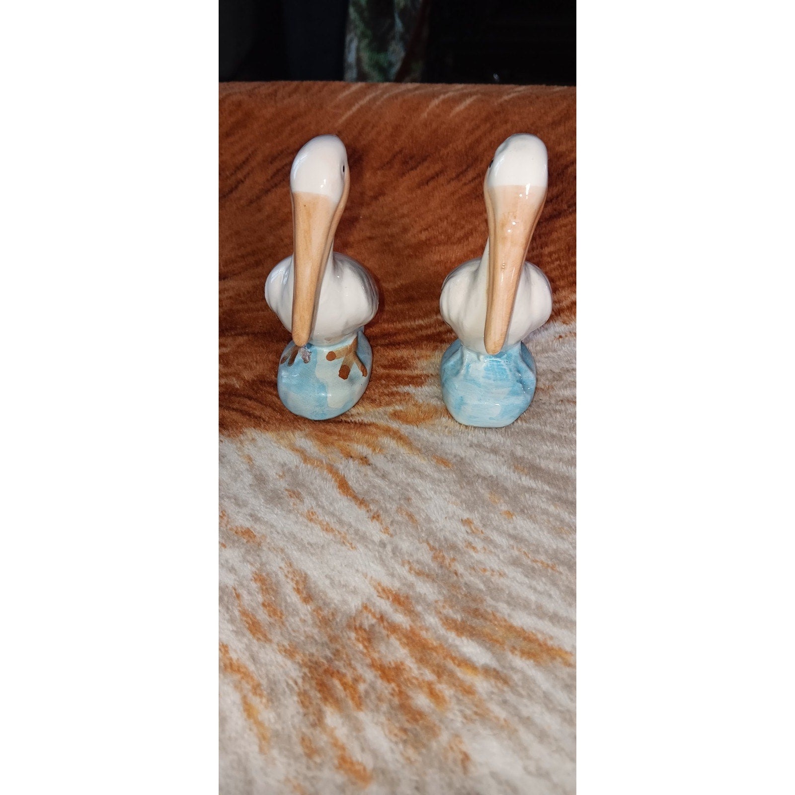 Vintage Pelican Ft. Myers Beach, FL Souvenir Salt & Pepper Shakers