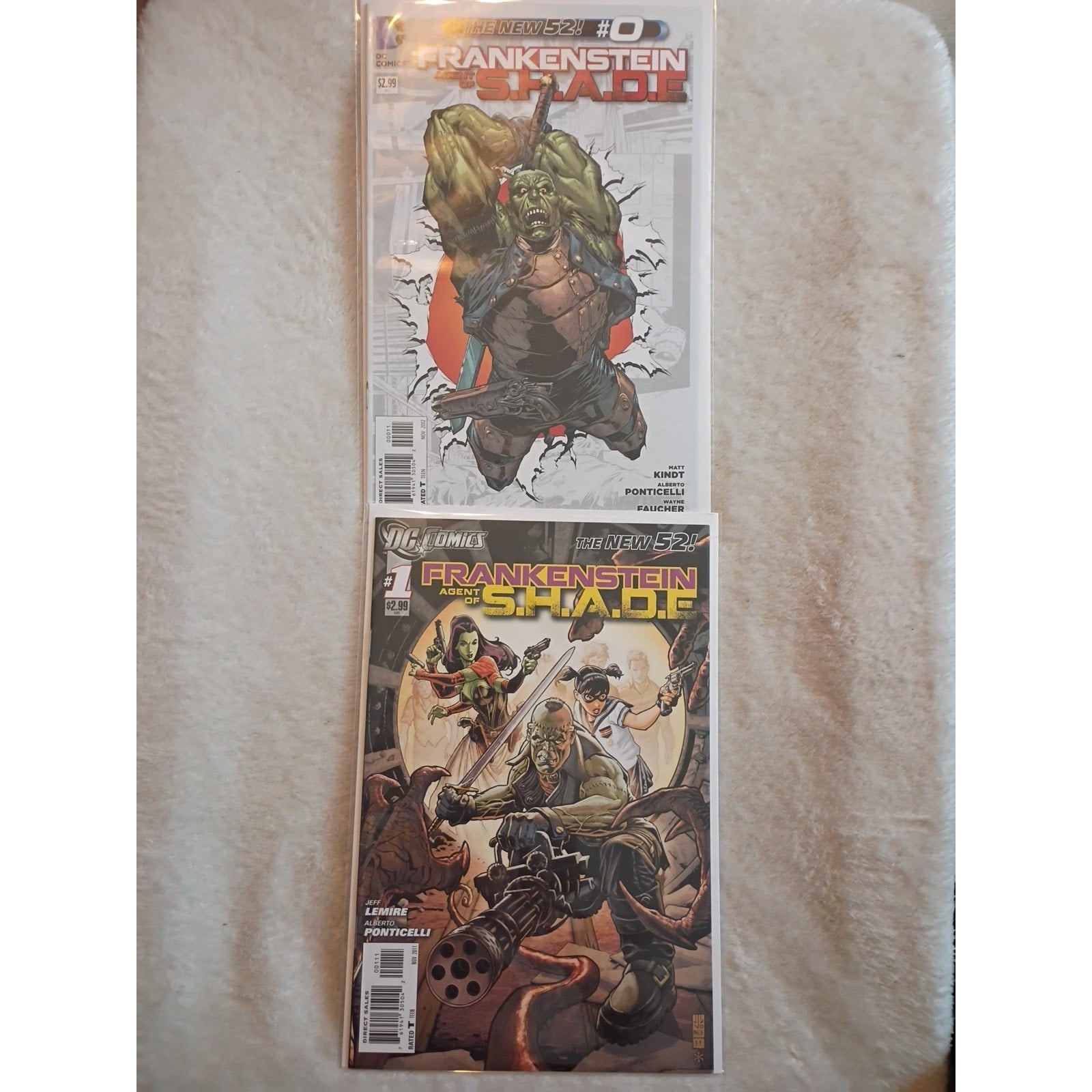 FRANKENSTEIN AGENT OF SHADE #0-16 DC COMIC SET COMPLETE 2011 VF/NM High Grade