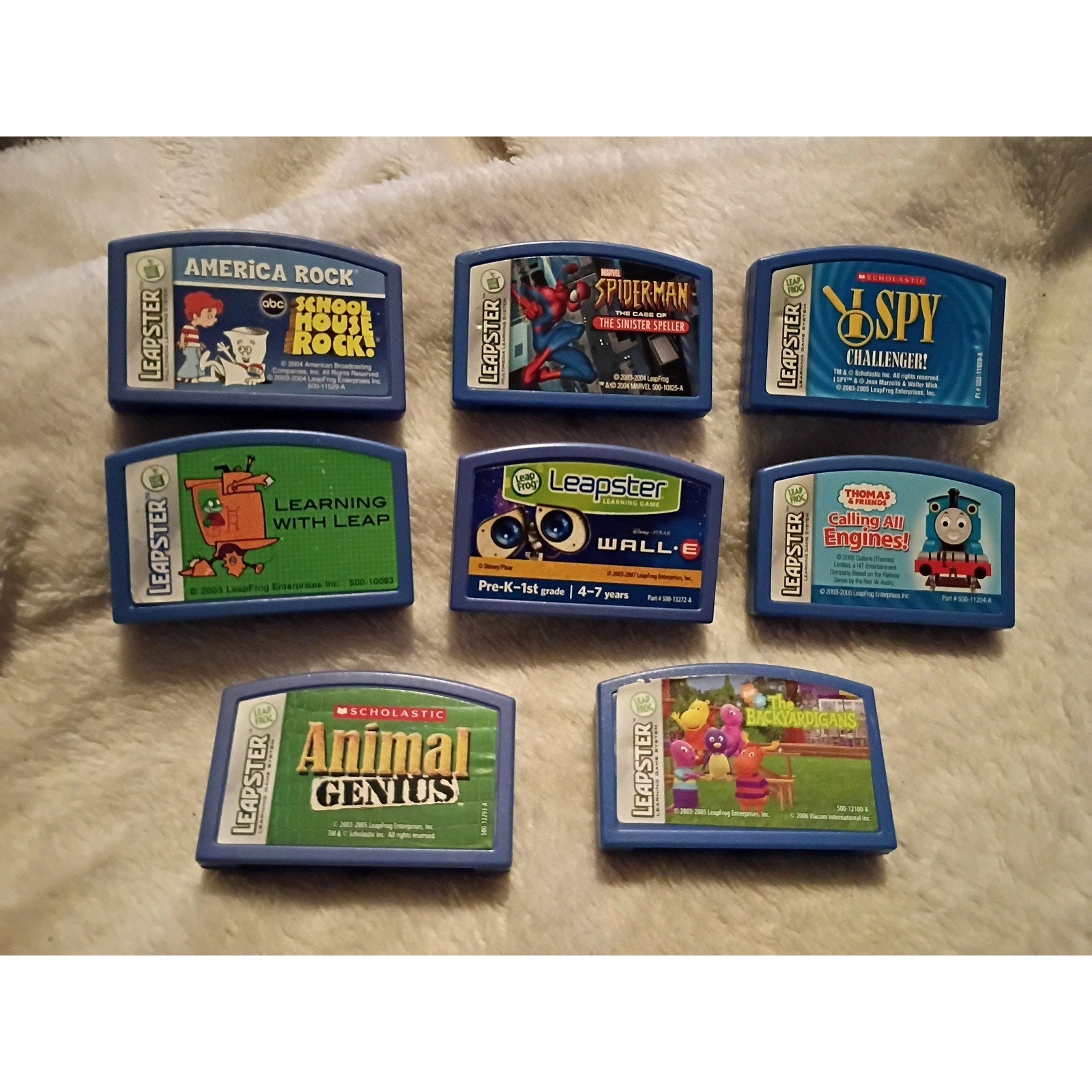 8 LeapFrog Learning Game Cartridges Lot LeapPad Leapster Explorer Cartridges