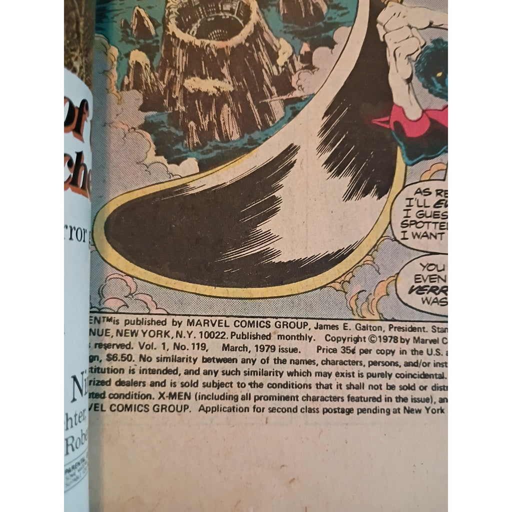 Uncanny X-Men #119 (1979) 1st Cameo Appearance of Proteus FN To VF 🗝️ Newstand