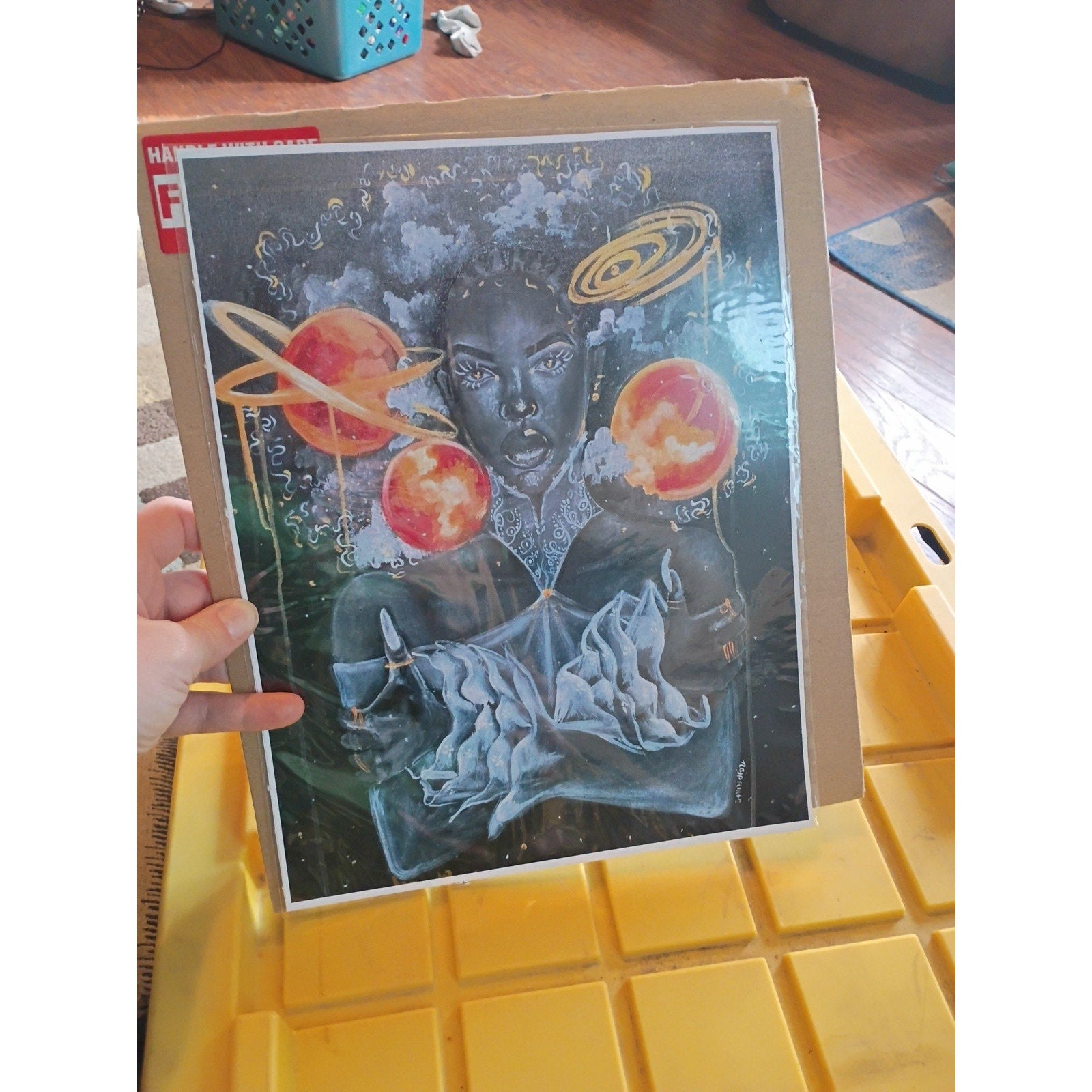 Anointed Arts 🎭 LLC. Unique and original Acrylic Art. "Sovereign" Print
