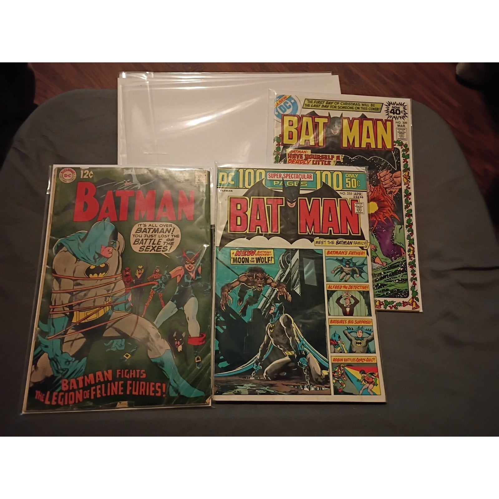 DC Comics BATMAN Lot Of 3 #210,255,309 Key 1st Lupus, New Catwoman Costume Gd-FN