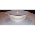 Vintage Fire King Anchor Hocking Casserole Baking Dish Wheat 2 Quart 9” x 3”