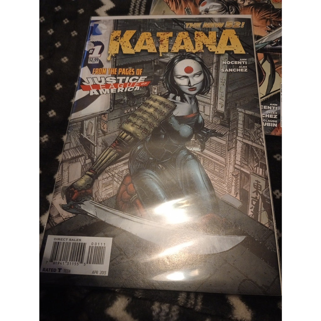 DC Comics The New 52 Katana #1-3 Justice League Of America. NM Lot Of 3