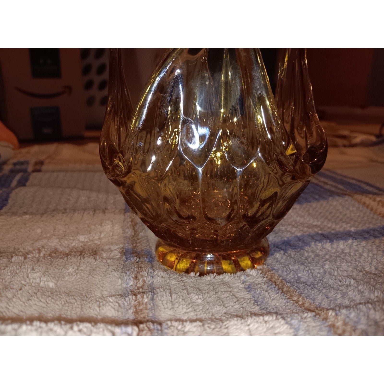 Murano Style Honeycomb Bon Bon Dish