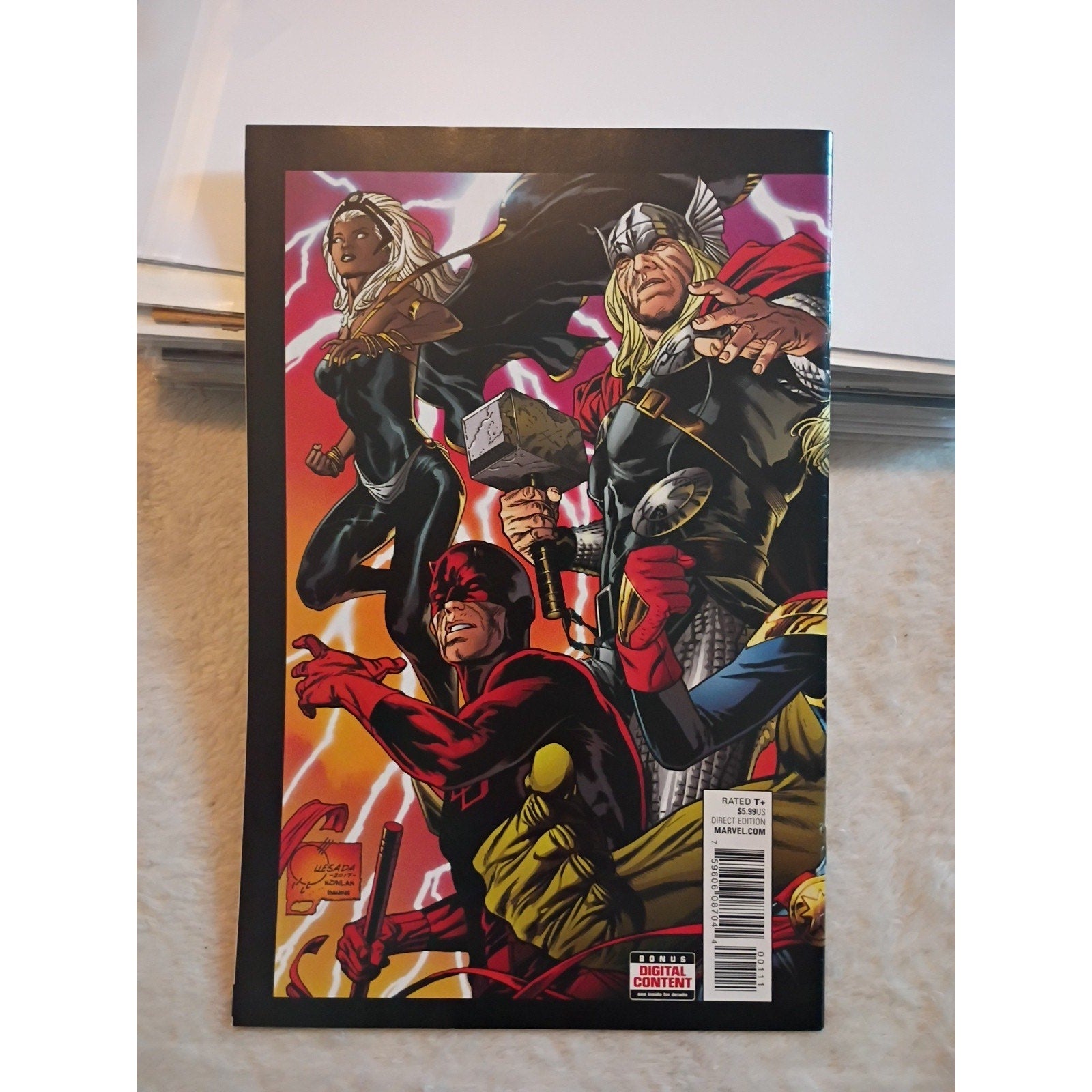 MARVEL LEGACY 1 KEY 1st app THE FALLEN/1,000,000 B.C. AVENGERS SPIDER MAN NM