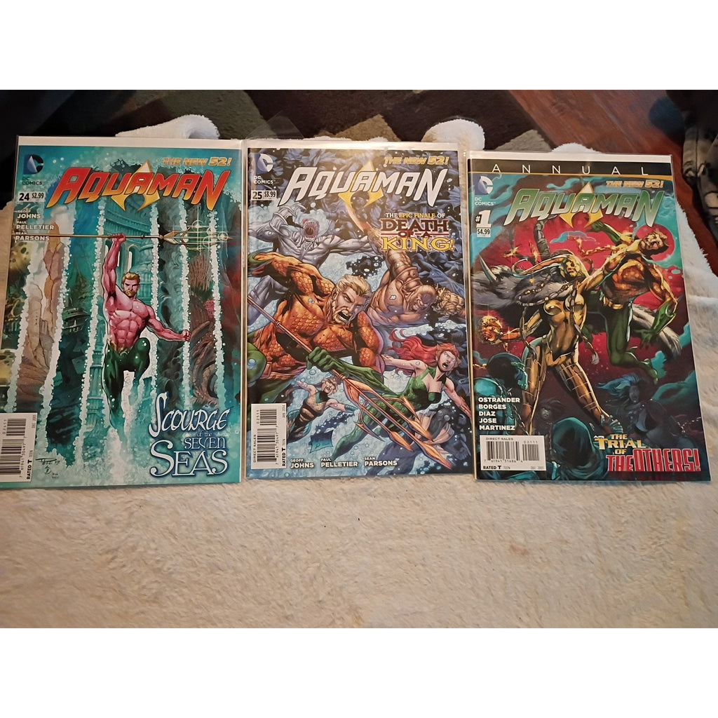 Aquaman #0-12,15-25 23.1 23.2+ Annual 1 New 52 Lot Of 25 2011 DC Comics VF/Nm
