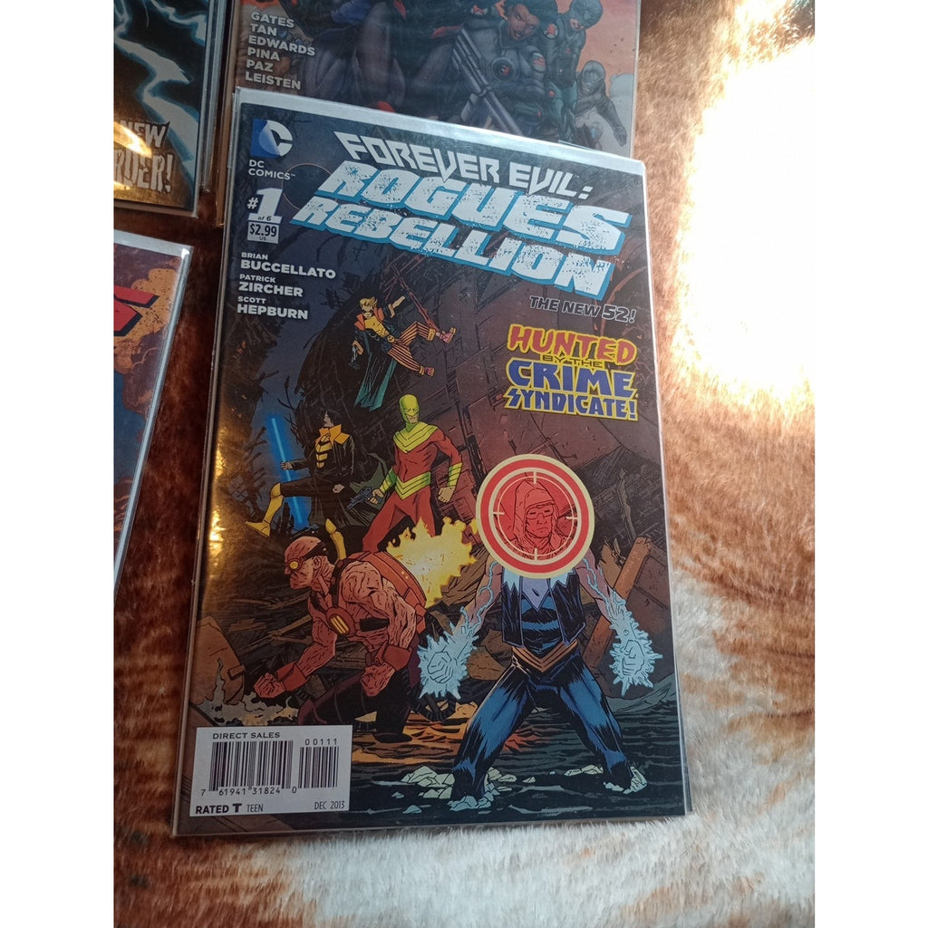 Forever Evil 1-2,4, Arkham #1, Argus1-3, Rogues 1-2, DC New 52 Evil Lot Of 9 VF+