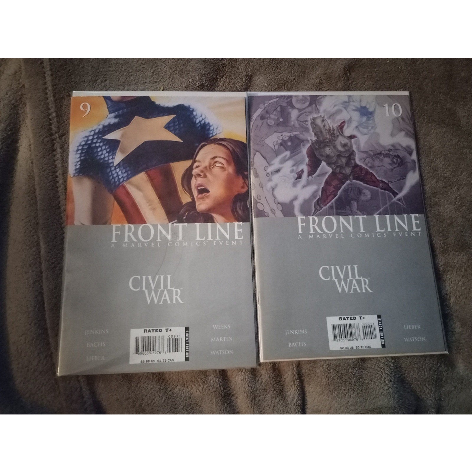 CIVIL WAR FRONT LINE #1-10(2006) Run Of 10 MARVEL COMICS VF WOLVERINE Spider-Man