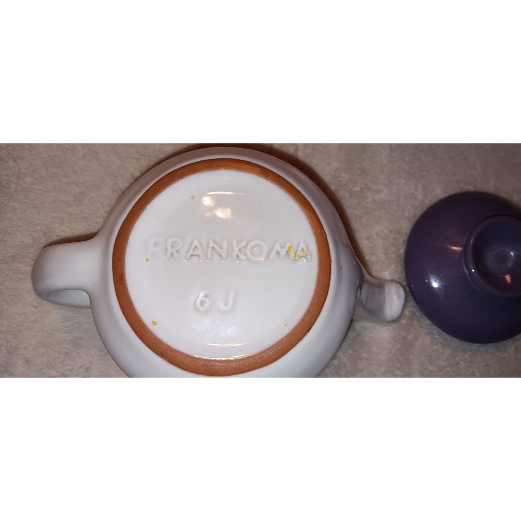 Vintage Frankoma Teapot Coffee Pot Pottery w Lid 6J Desert Gold Brown 4.25 in
