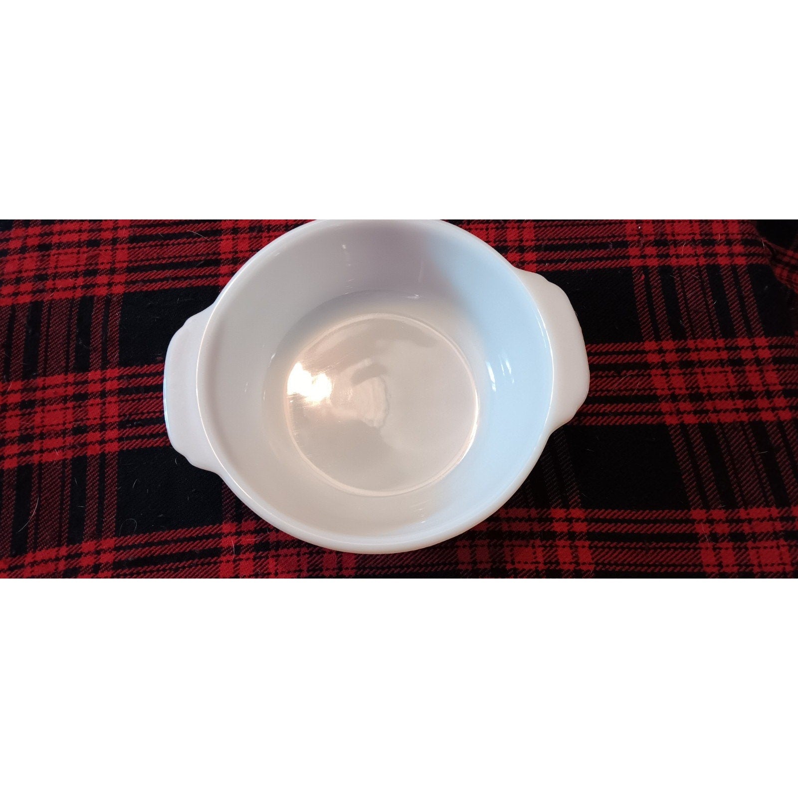 Vintage Fire King Milk Glass “Peach Luster” Oval 1.5 Quart Oval Casserole Dish