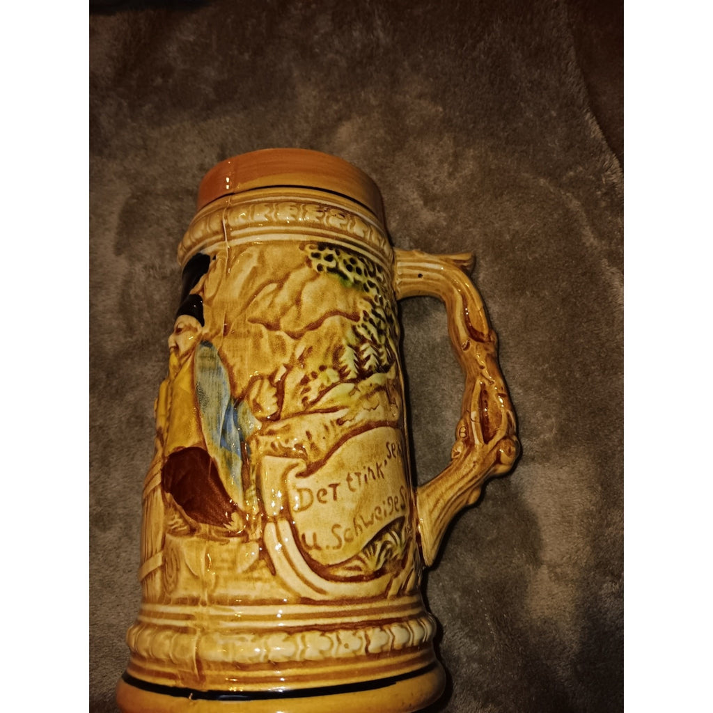 Vintage German Beer Stein Mug Excellent Condition Neat Piece