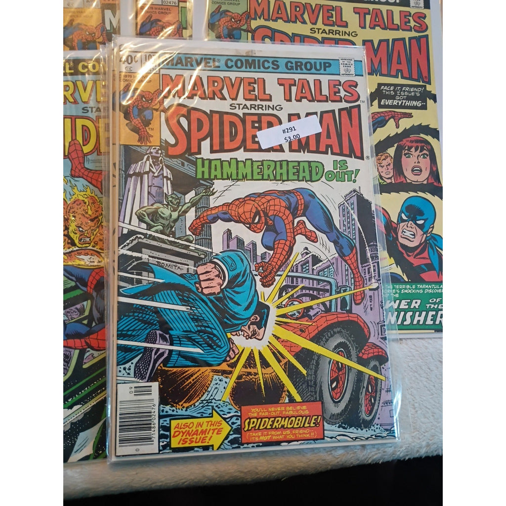 Spider-Man In Marvel Tales Lot Of 8 #102,104,107,110,112,113,114,119 FN To VF