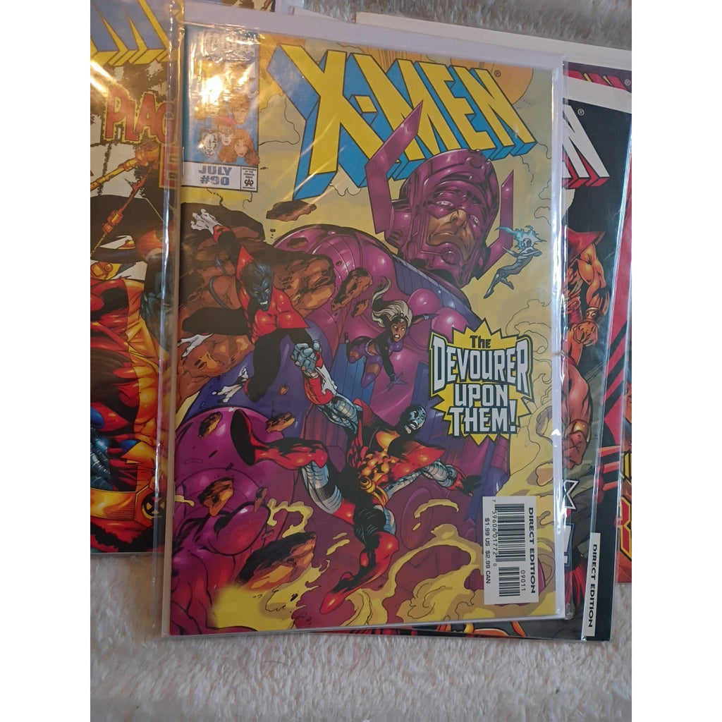 X-Men #85, 88-91, 102 Marvel Comic Lot Of 6 VF To NM Run Of 4 Magneto,Galactus
