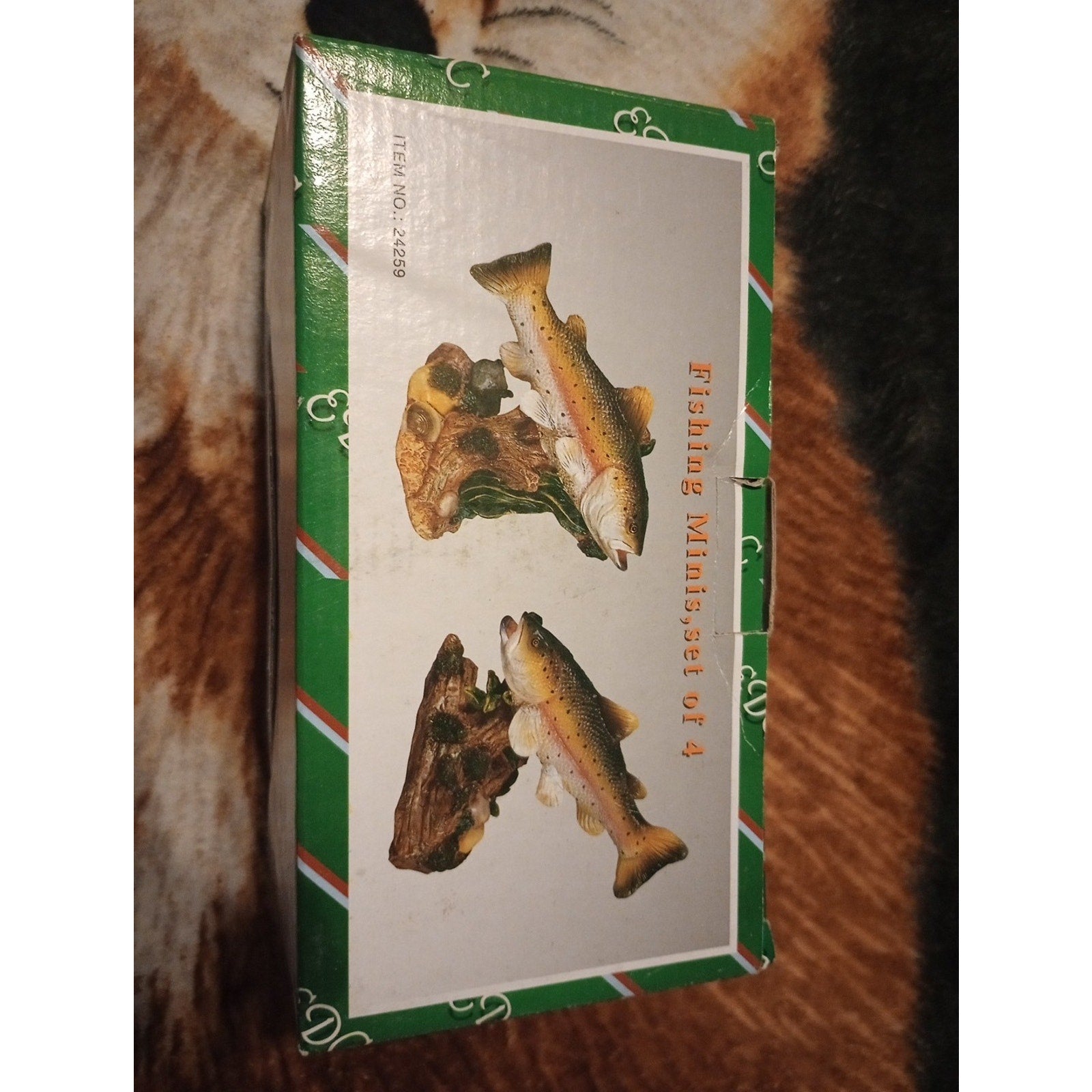 EDC Fishing Minis Set Of 4 Beautiful Resin Fish Sculptures RARE