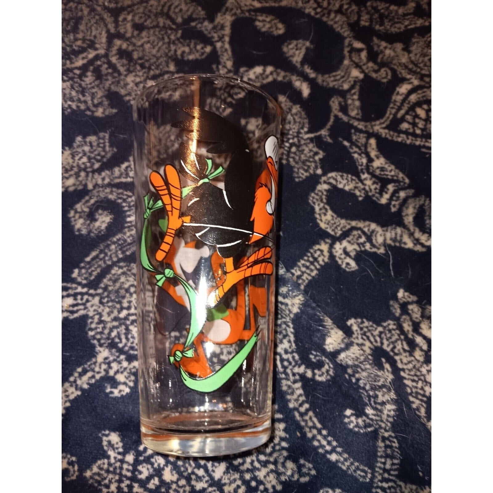 Vintage 1976 Pepsi Collector Series Drinking Glass Cool Cat & Beaky Buzzard