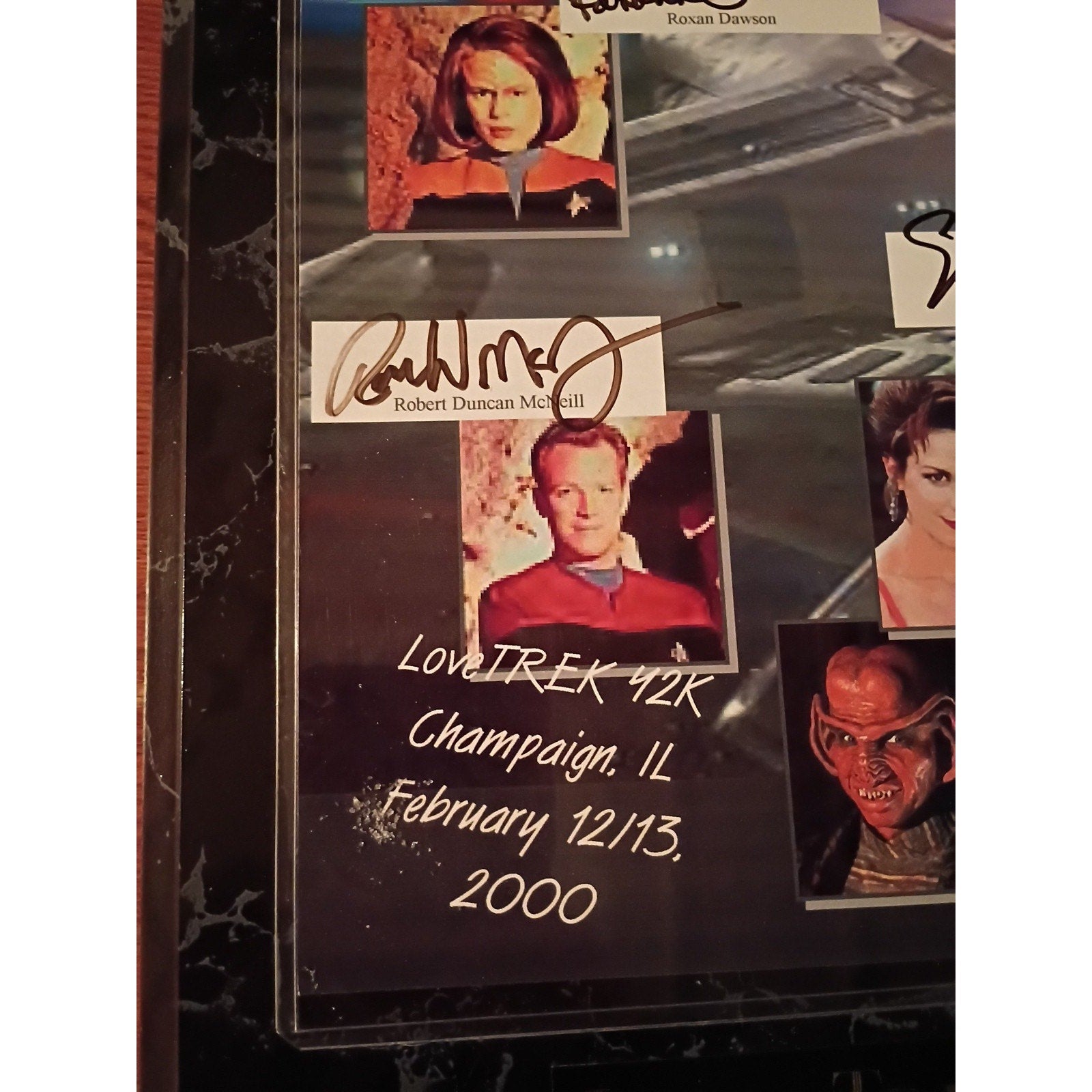 Signed Star Trek Voyager Love Trek Y2K Rare Comic Convention 6 Sigs #57/100 Nice