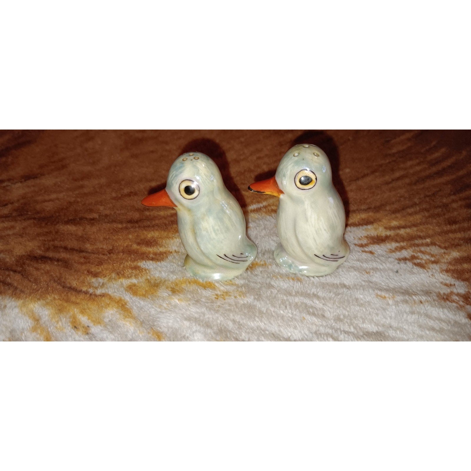 vintage duck salt and pepper shakers Matching Set Very Nice