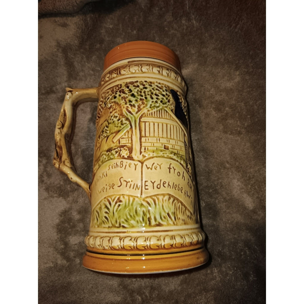 Vintage German Beer Stein Mug Excellent Condition Cool Piece