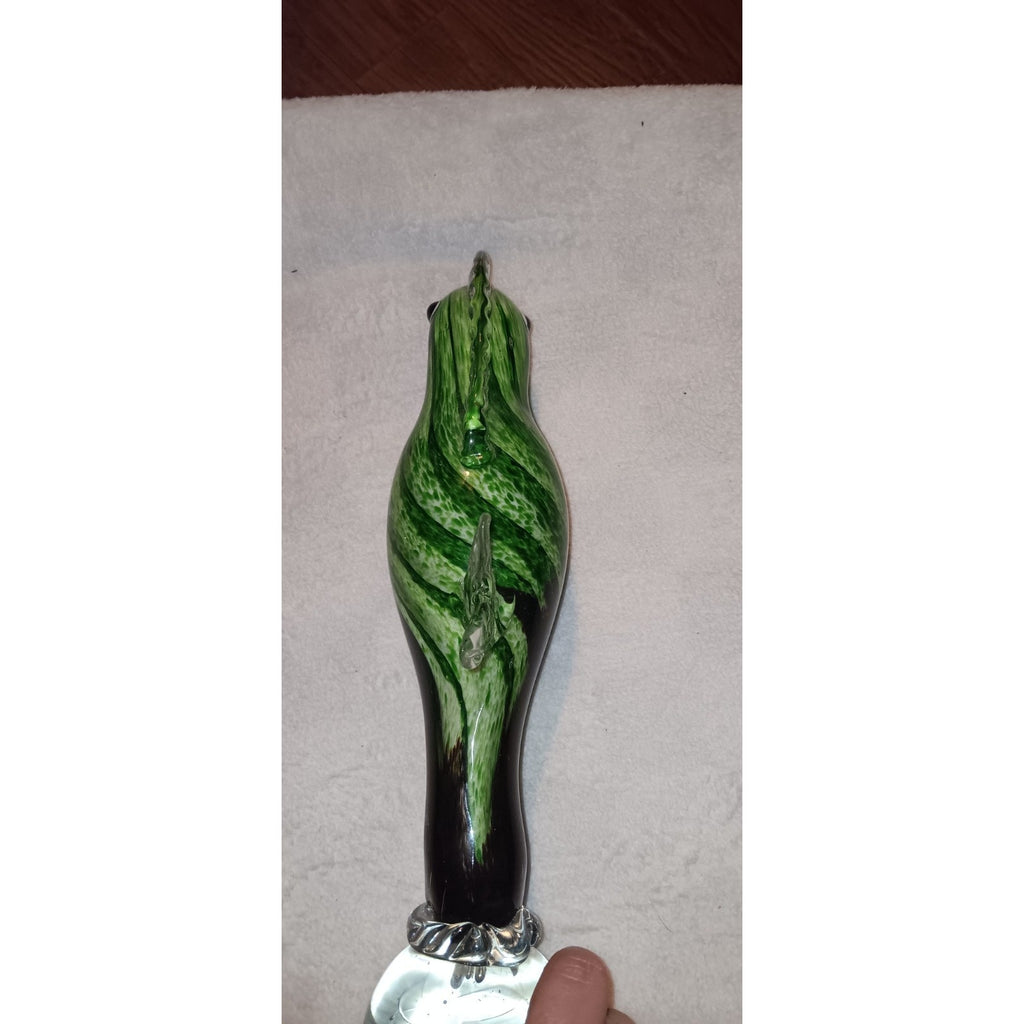 FLAWLESS Stunning Multi Color Crystal Figurine MURANO Italian SEAHORSE Sculpture