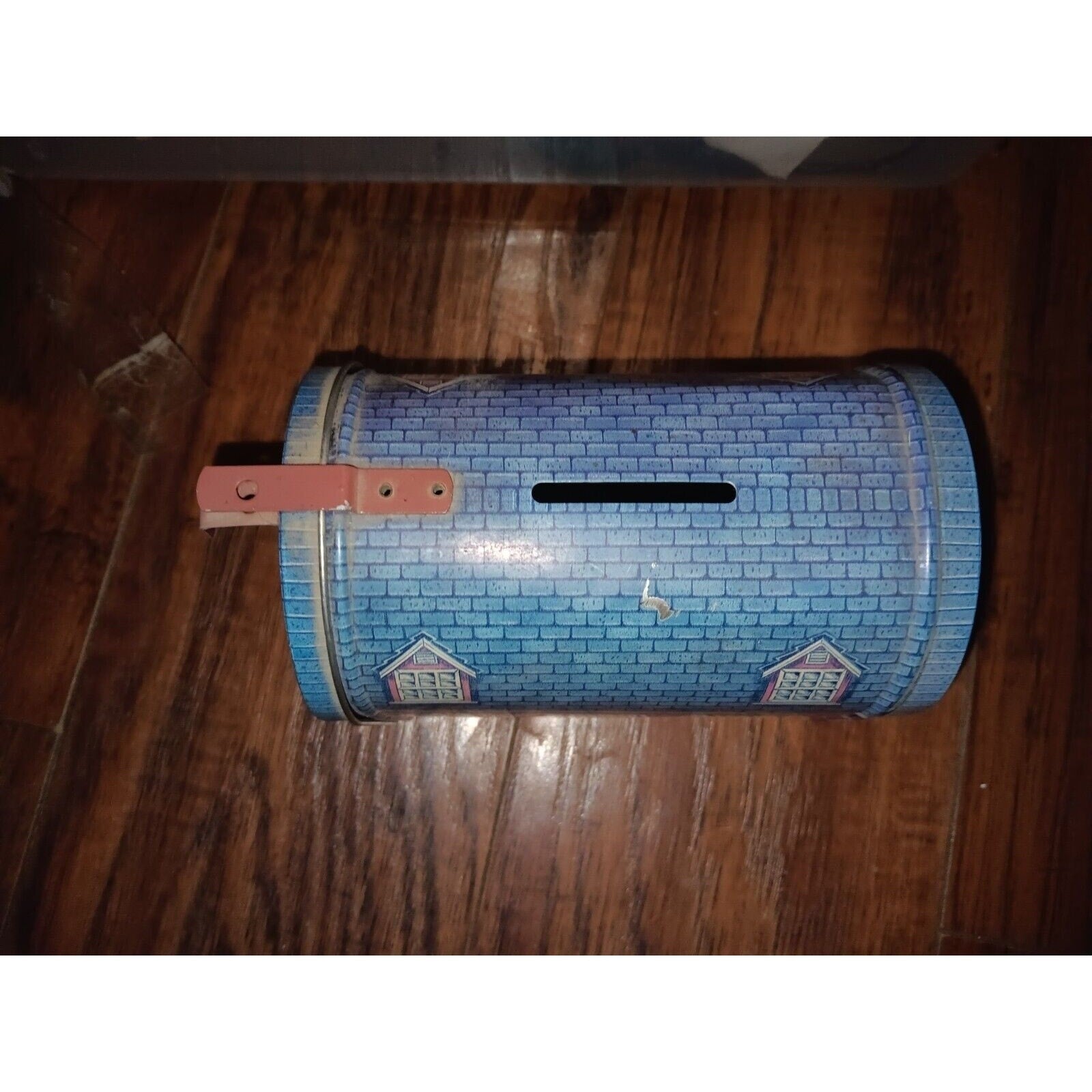 Vintage Red Barn Bank Mailbox - Tin Metal - 5 1/4” X 3 3/4” X 3 1/4”